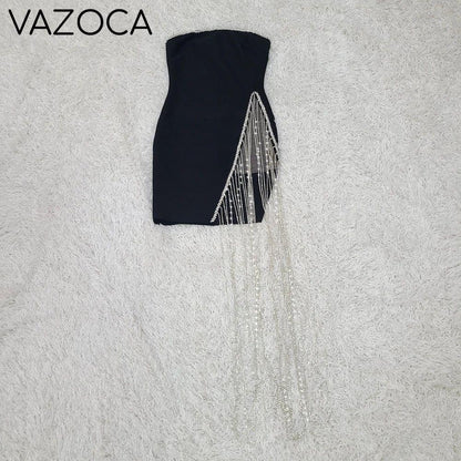 A Chain Bandage Mini Dress