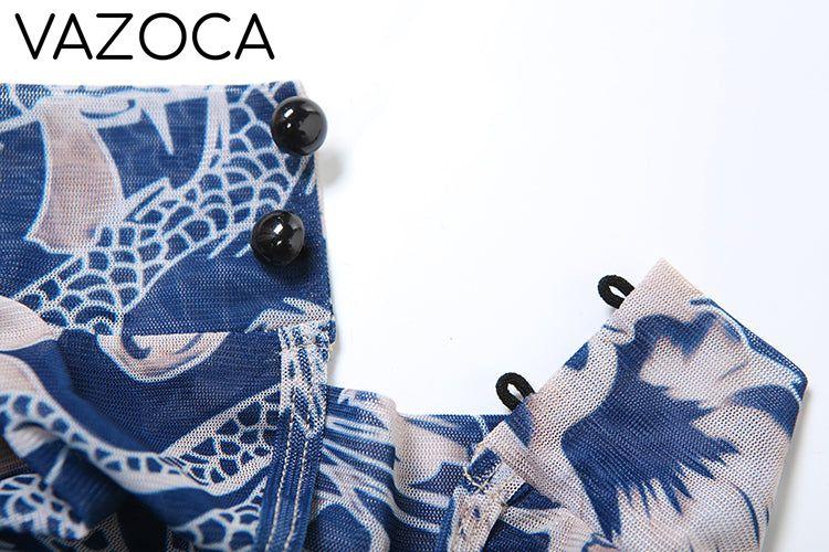 A Print Mesh Jumpsuit