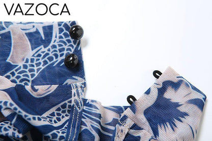 A Print Mesh Jumpsuit