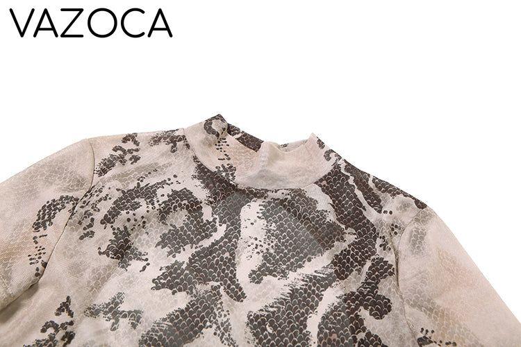 A Print Mesh Jumpsuit