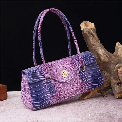 Crocodile Vintage Leather Handbag