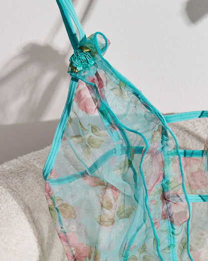 Floral Sheer Lingerie Slip