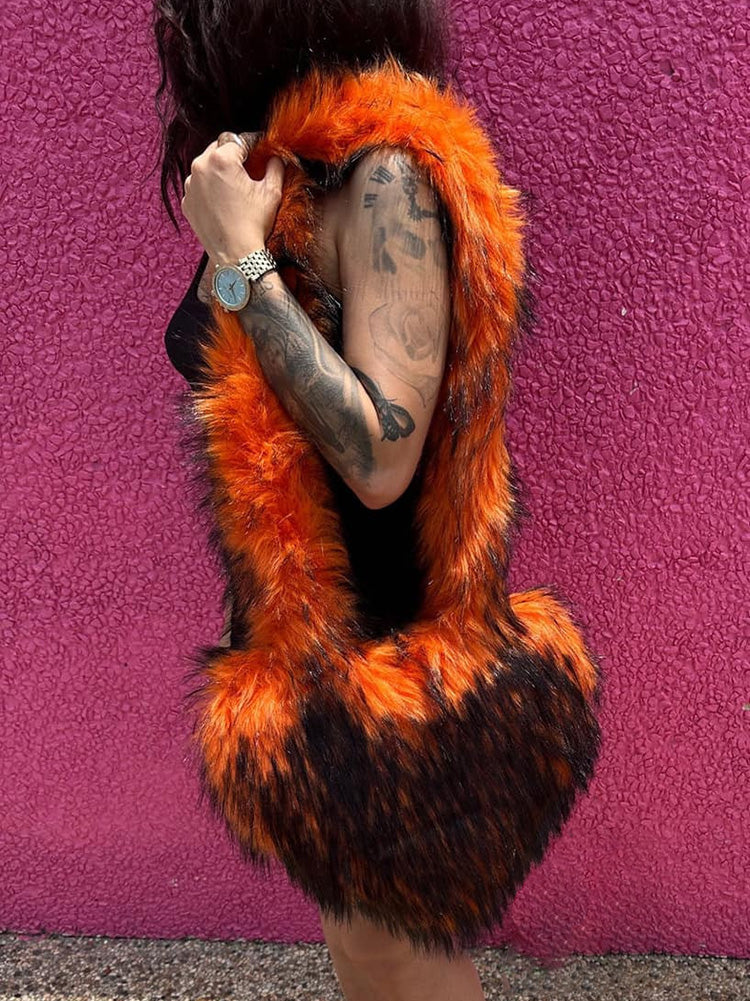 Faux Fur Shoulder Bag