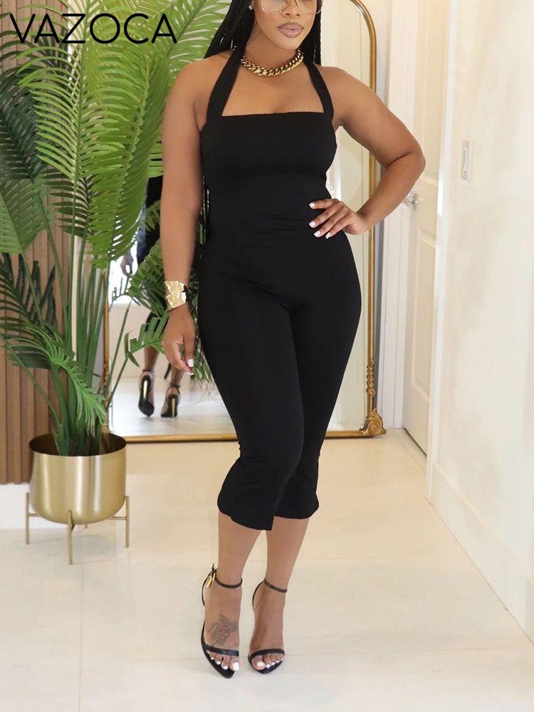 Halter Crop Top & Capri Set