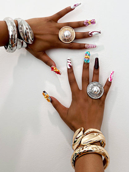 Pearl Vintage Ring & Bracelet