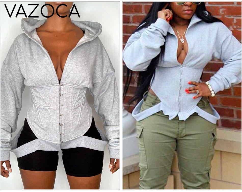 Aaliyah Corset Hoodie Jacket