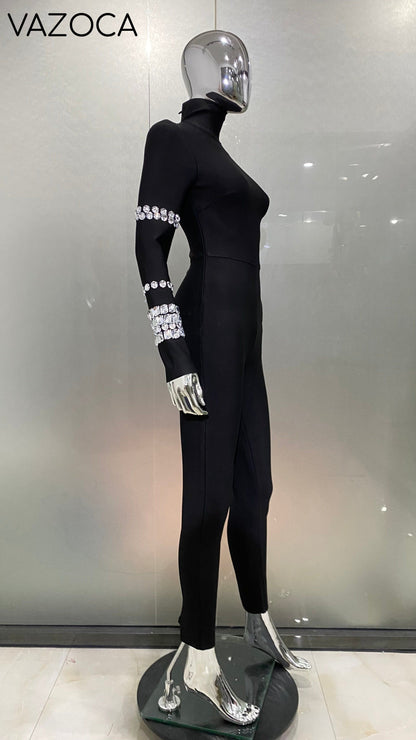 Abigail Bodycon Bandage Jumpsuit
