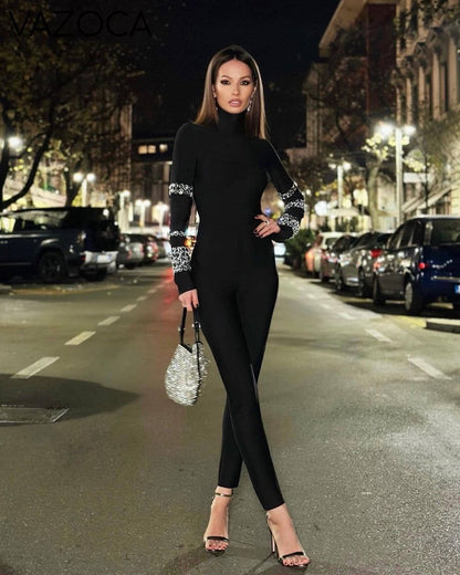Abigail Bodycon Bandage Jumpsuit