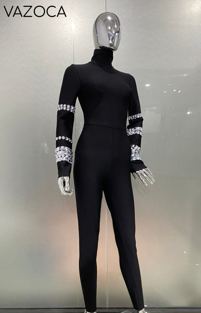 Abigail Bodycon Bandage Jumpsuit
