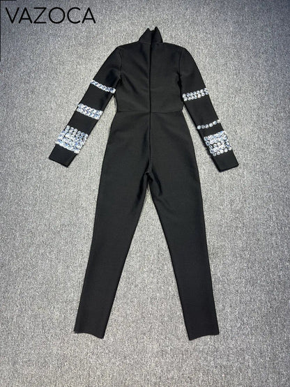 Abigail Bodycon Bandage Jumpsuit