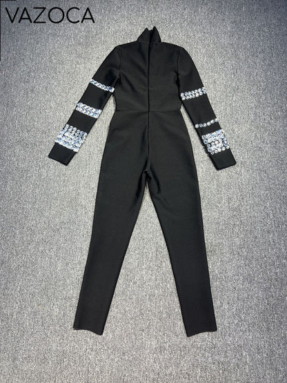Abigail Bodycon Bandage Jumpsuit