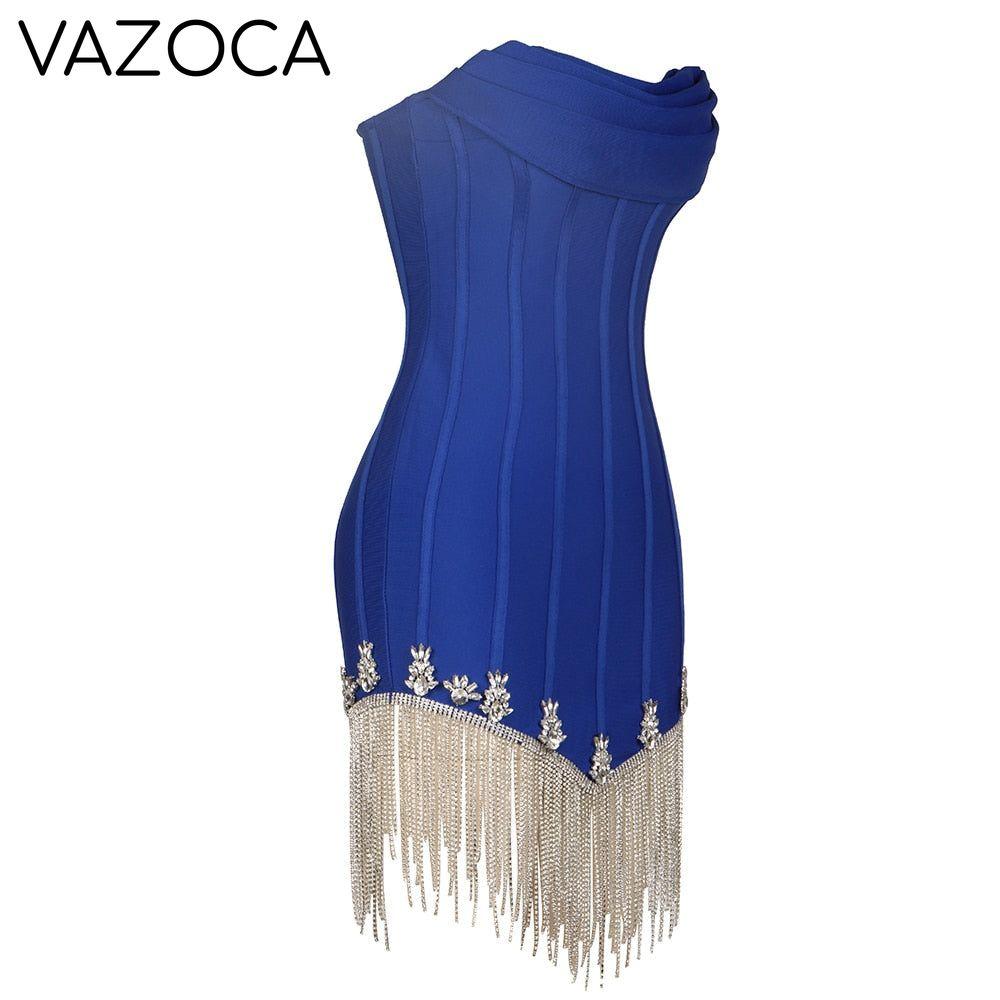 Abigail Embellishment Bandage Mini Dress