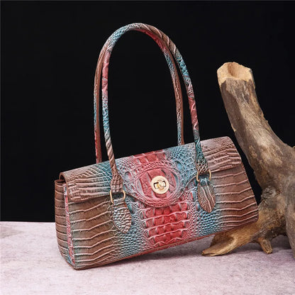 Crocodile Vintage Leather Handbag