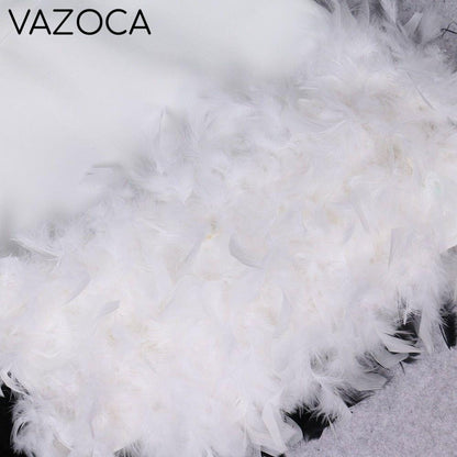 Aina Feather Bandage Dress