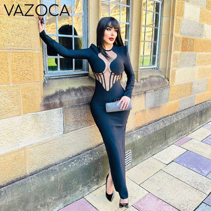 Alexa Bandage Maxi Dress