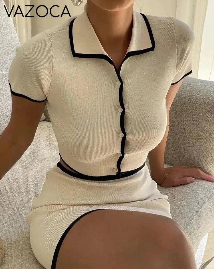 All About You Knit Skirt Set