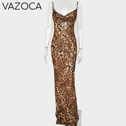All Leopard Bodycon Mesh Dress