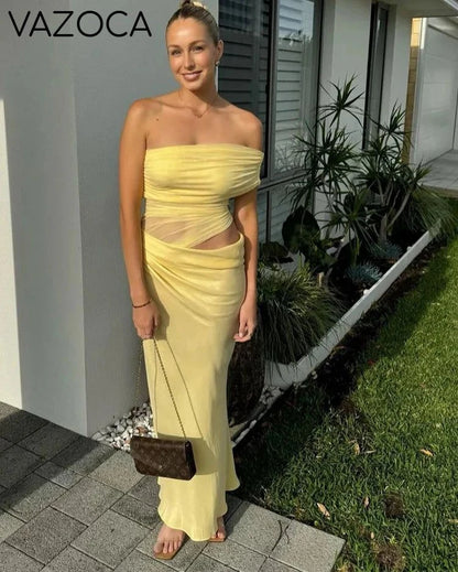 Anastasia Ruched Maxi Dress