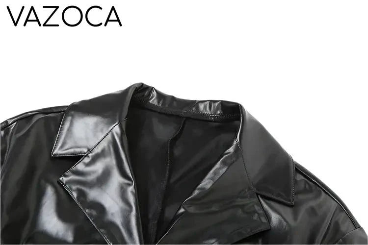 Anaya Leather Short Set