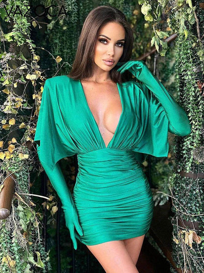 Ava Ruched Mini Dress
