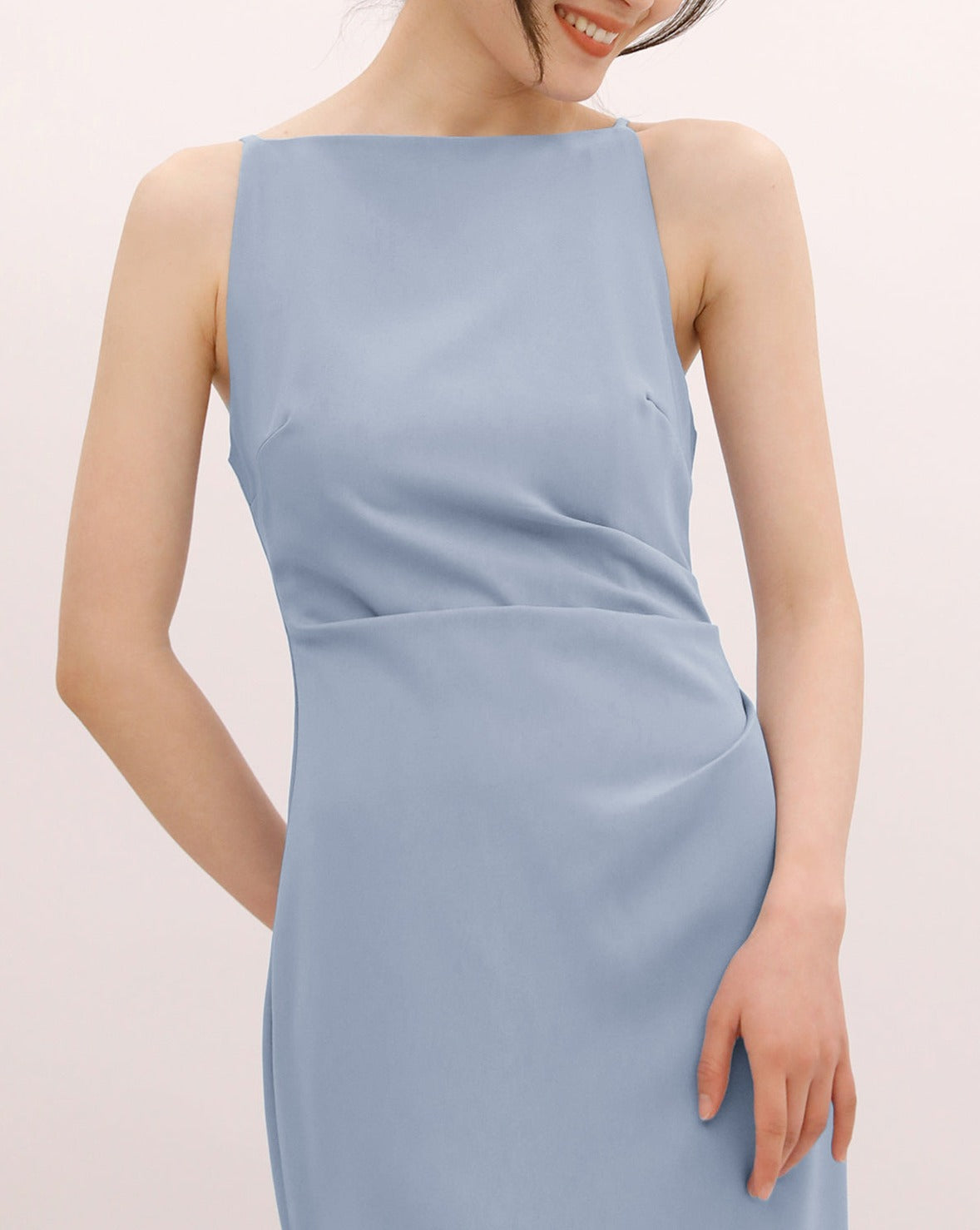 Silent Sea Boat Neck Midi Dress