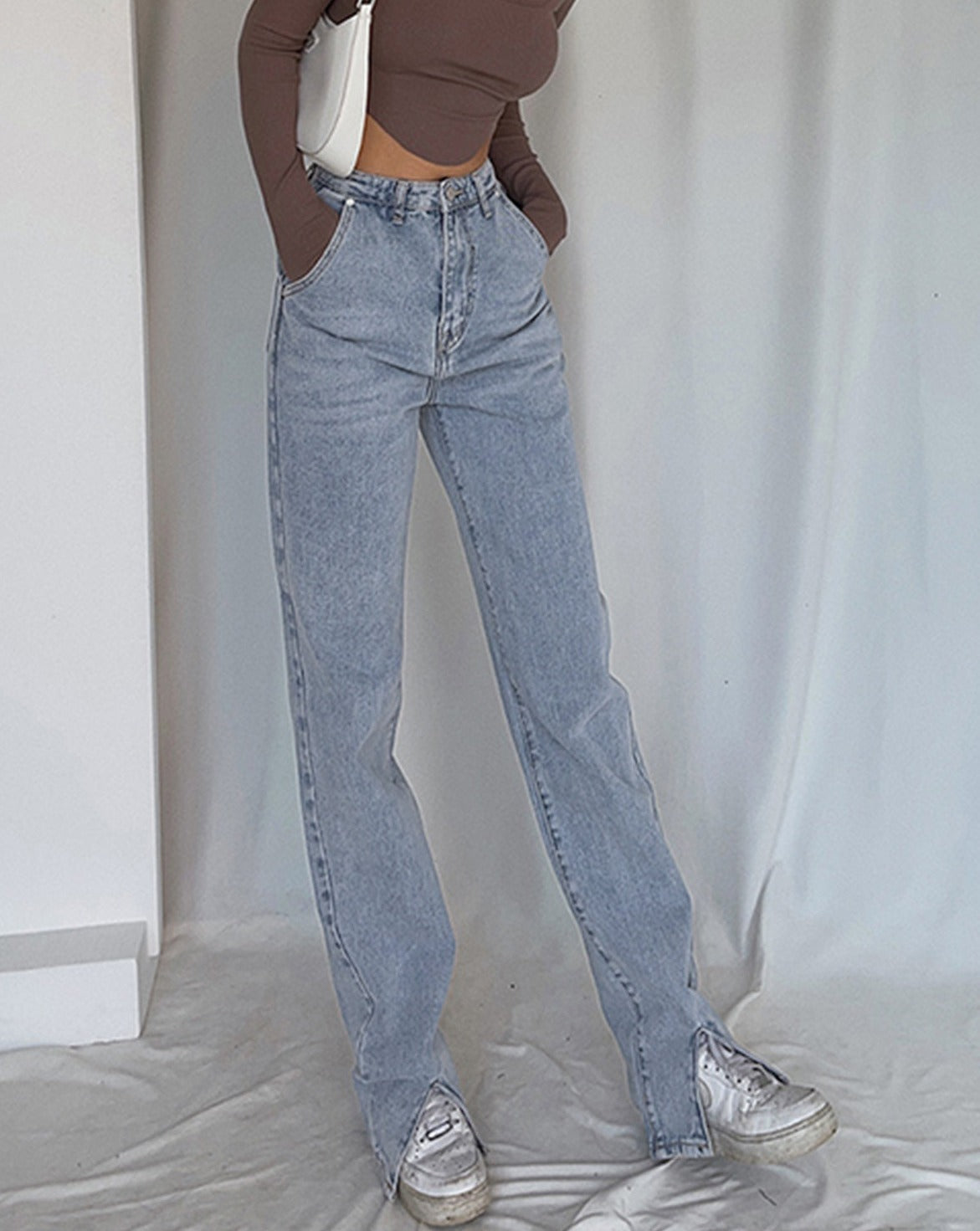 Classic Straight Leg Jeans LightBlue