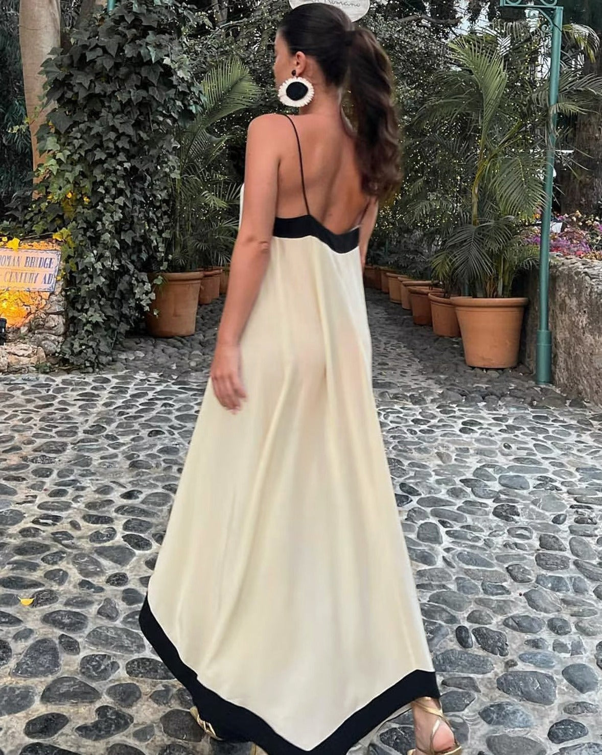 Sicily Old Money Aesthetics Slip Long Dress