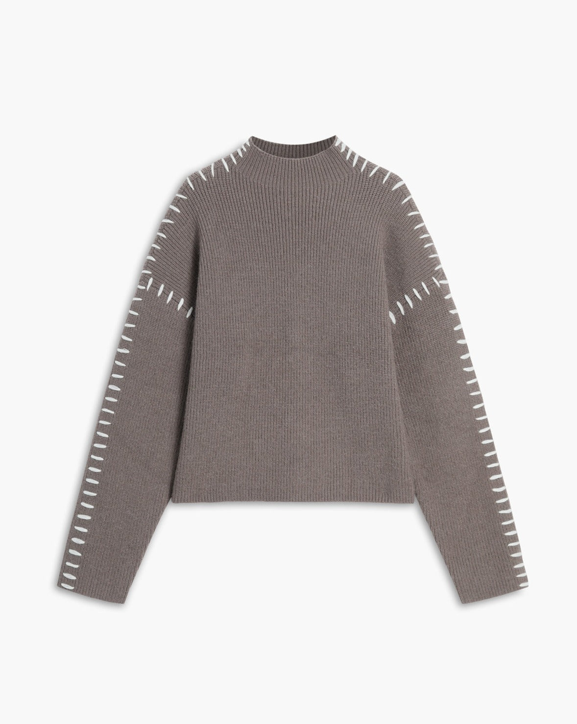 Shift The Focus Oversized Mock Neck Sweater Camel