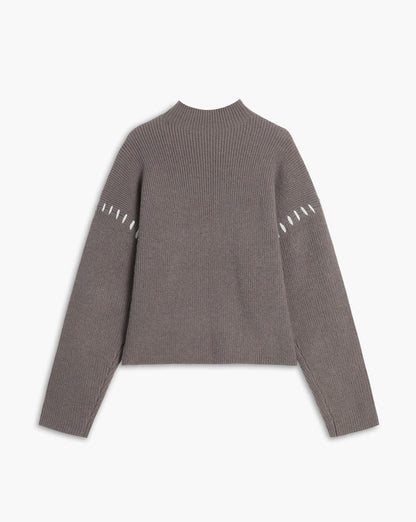 Shift The Focus Oversized Mock Neck Sweater