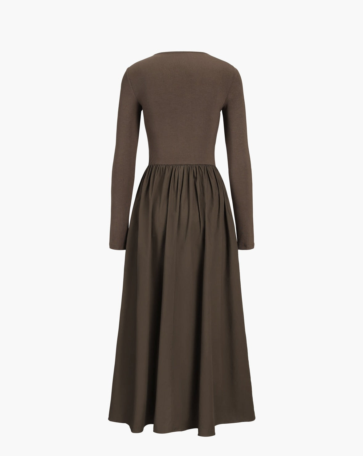 Leisure Pockets Long Sleeve Long Dress