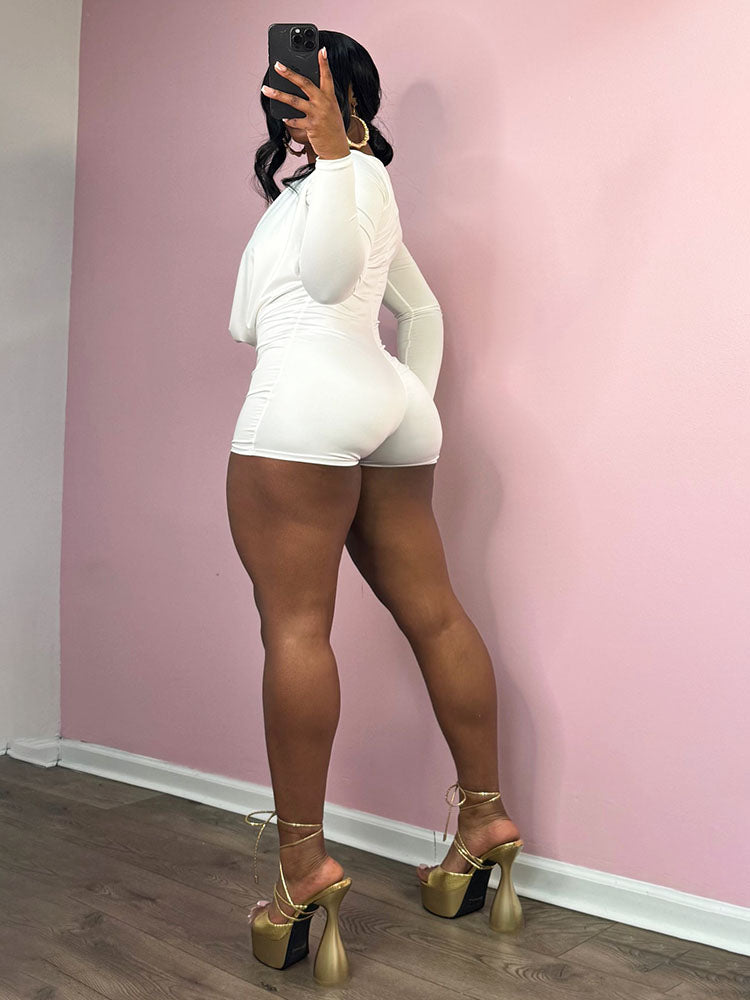 Sultry Plunge Romper