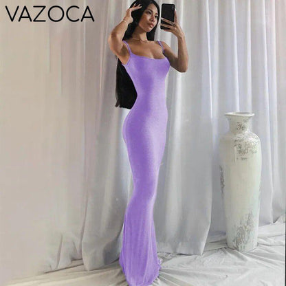 Bawdy Hugger Maxi Dress Light purple