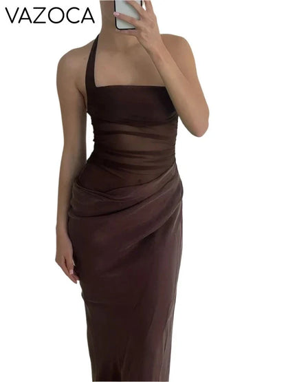 Bella Ruched Satin Dress