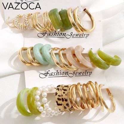 Bohemia Vintage Hoop Earring Set