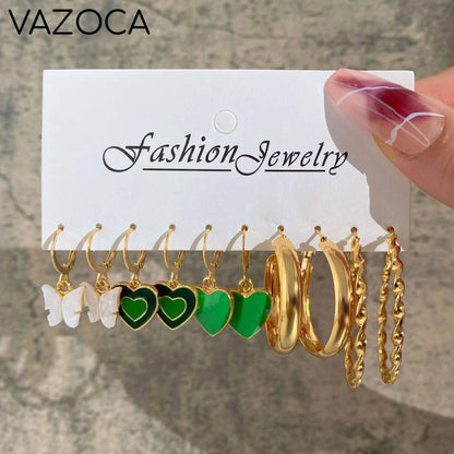 Bohemia Vintage Hoop Earring Set