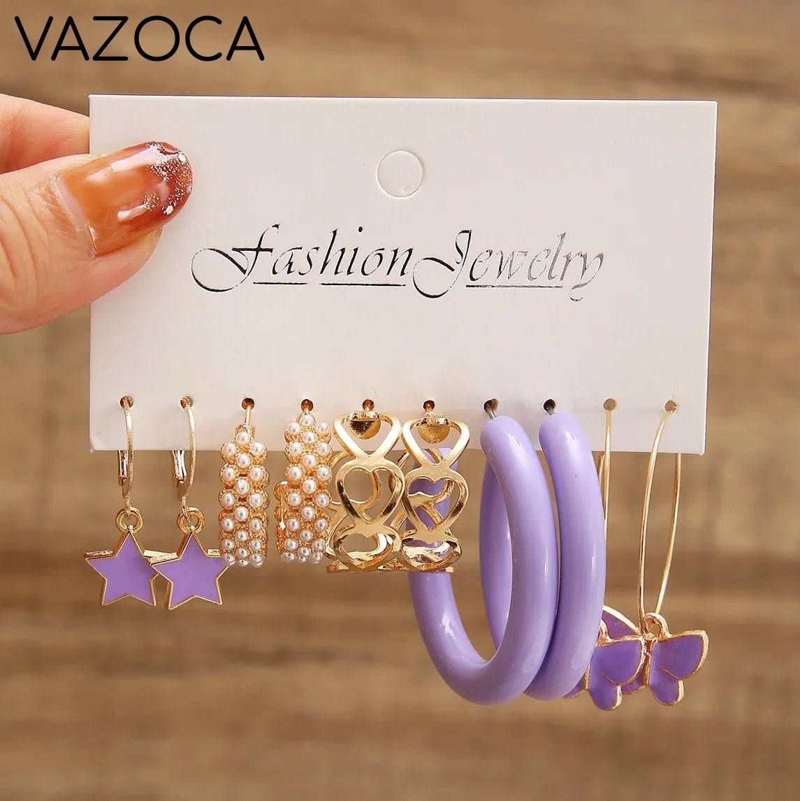 Bohemia Vintage Hoop Earring Set