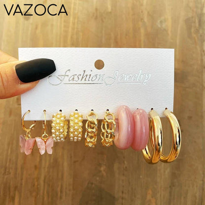 Bohemia Vintage Hoop Earring Set
