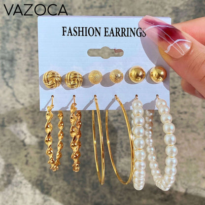 Bohemia Vintage Hoop Earring Set