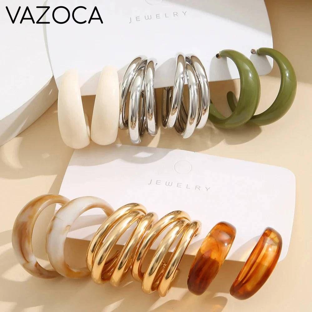Bohemian Acrylic Earrings Set