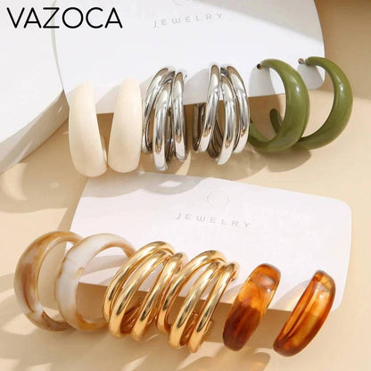Bohemian Acrylic Earrings Set