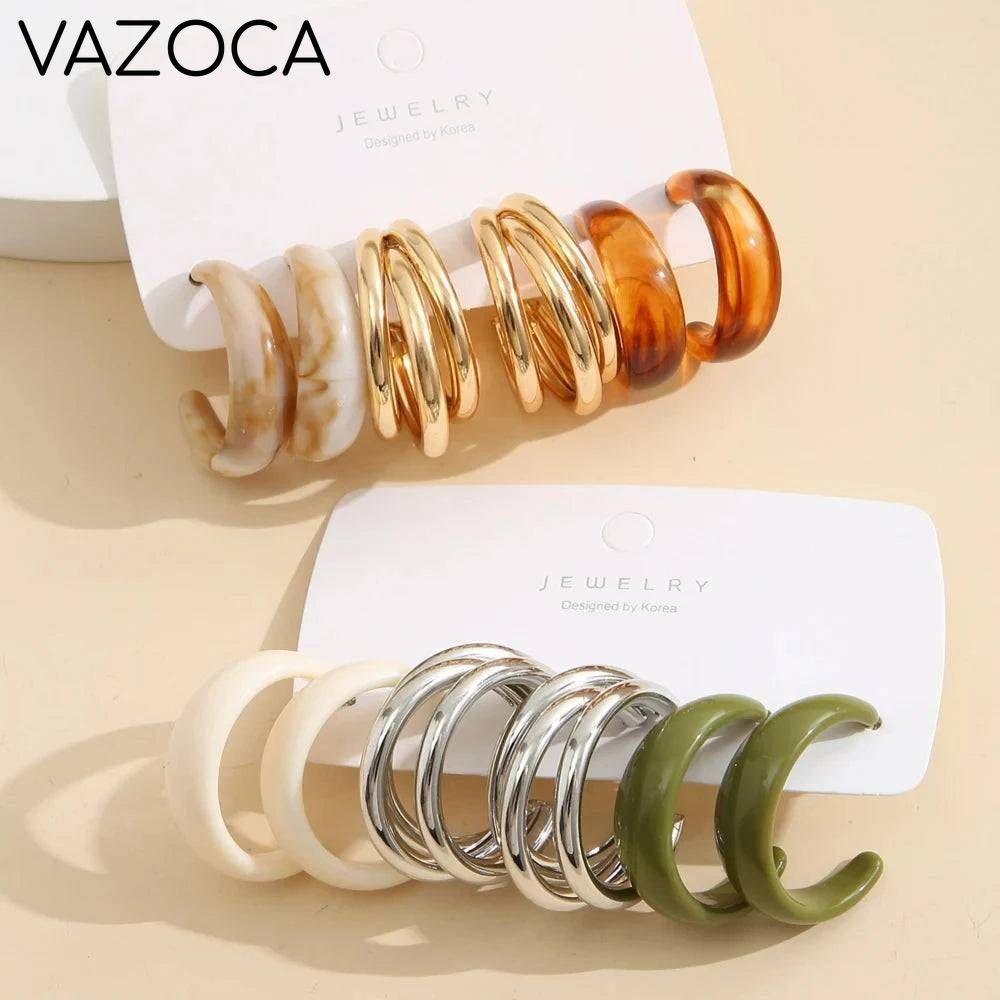 Bohemian Acrylic Earrings Set