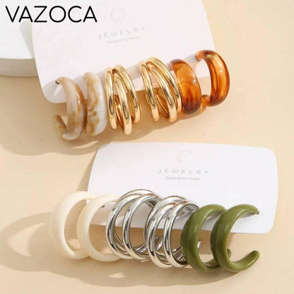 Bohemian Acrylic Earrings Set