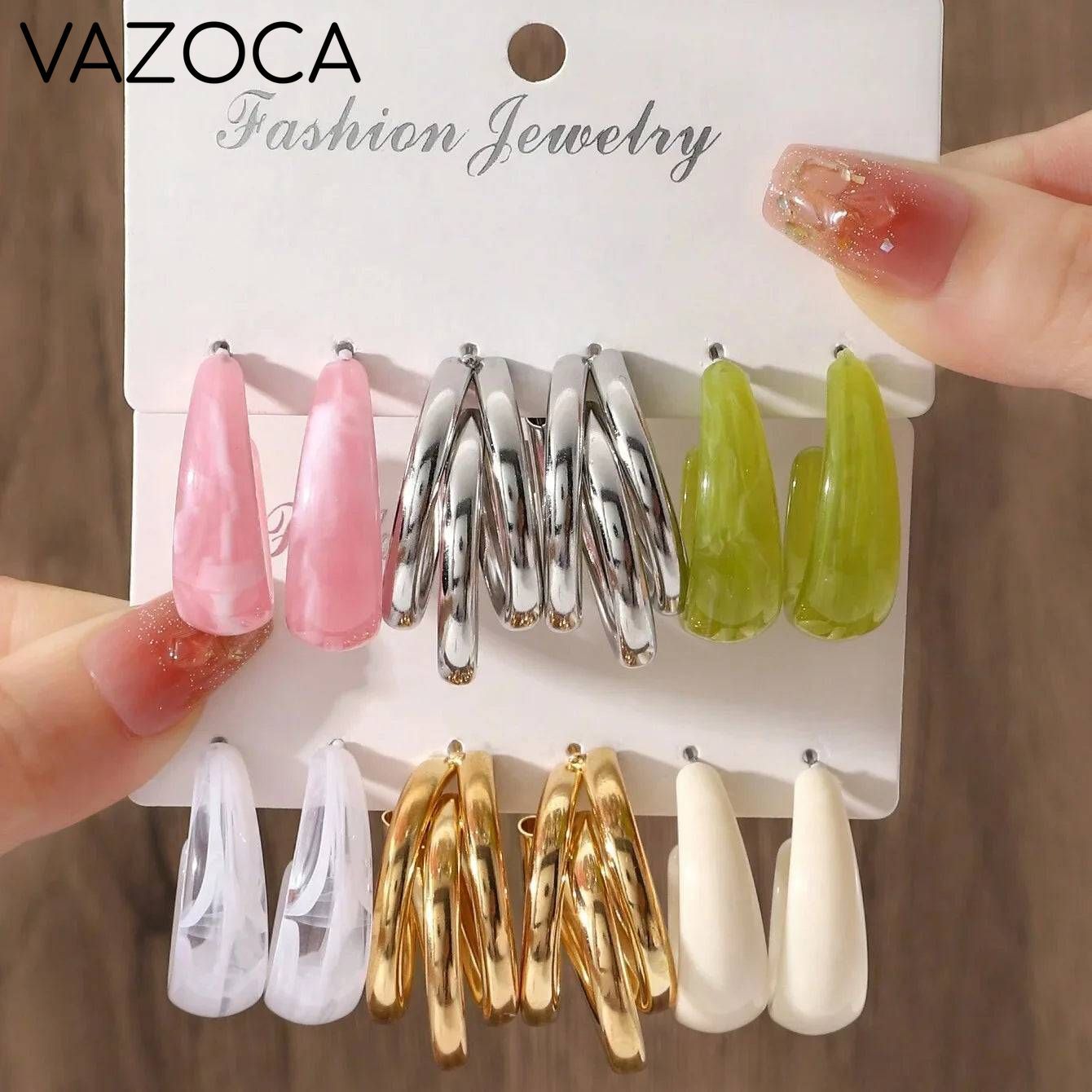 Bohemian Acrylic Earrings Set