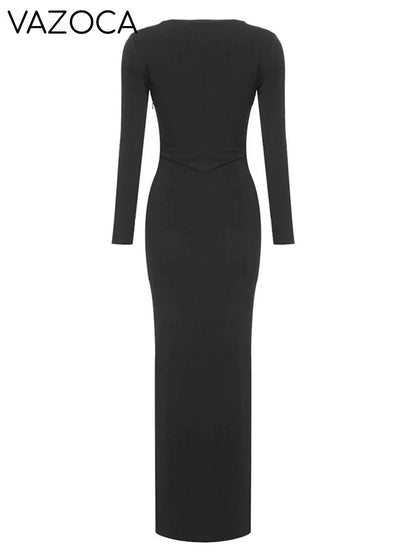 Butterfly Pins Maxi Dress