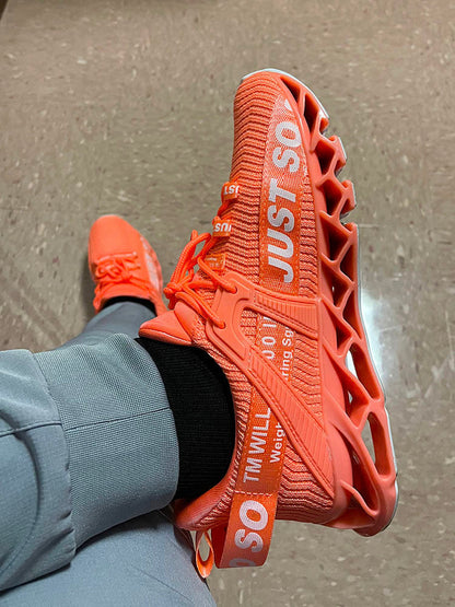 Letter Knit Sneakers