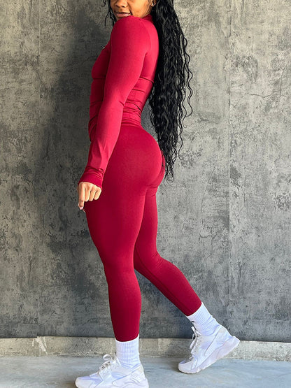 Seamless Activewear Jacket & Leggings Set