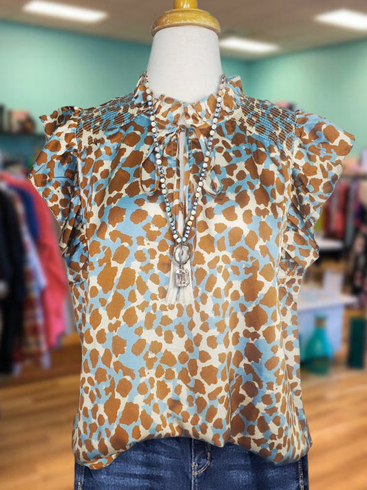 Beautiful Color Leopard Print Top