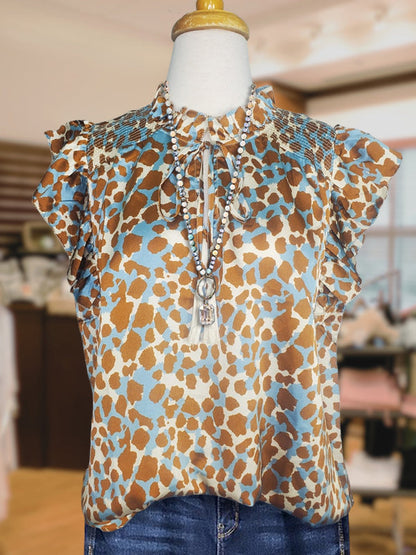 Beautiful Color Leopard Print Top