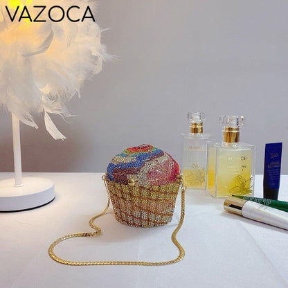 Cakey Diamond Clutch Bag