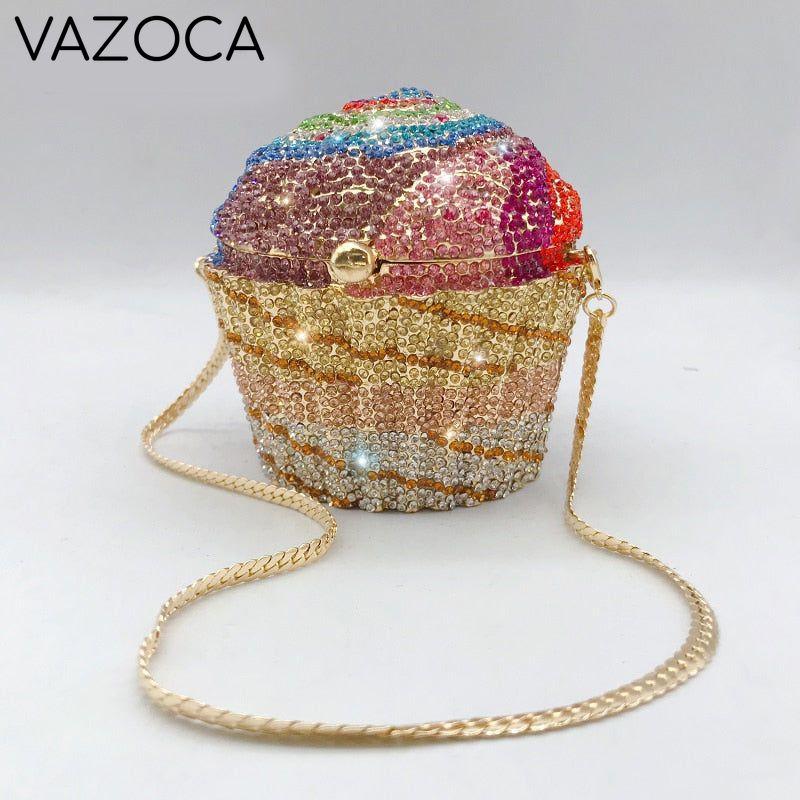 Cakey Diamond Clutch Bag
